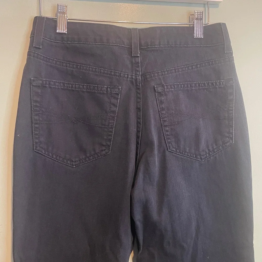 Faded Glory Womens Dark Wash Classic Stretch Straight Denim Jeans Black Size‎ 4P